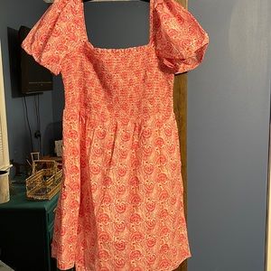 J crew pink paisley dress